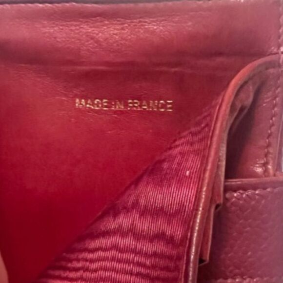 Chanel Burgundy Caviar Leather Short Wallet - Picture 6 of 15